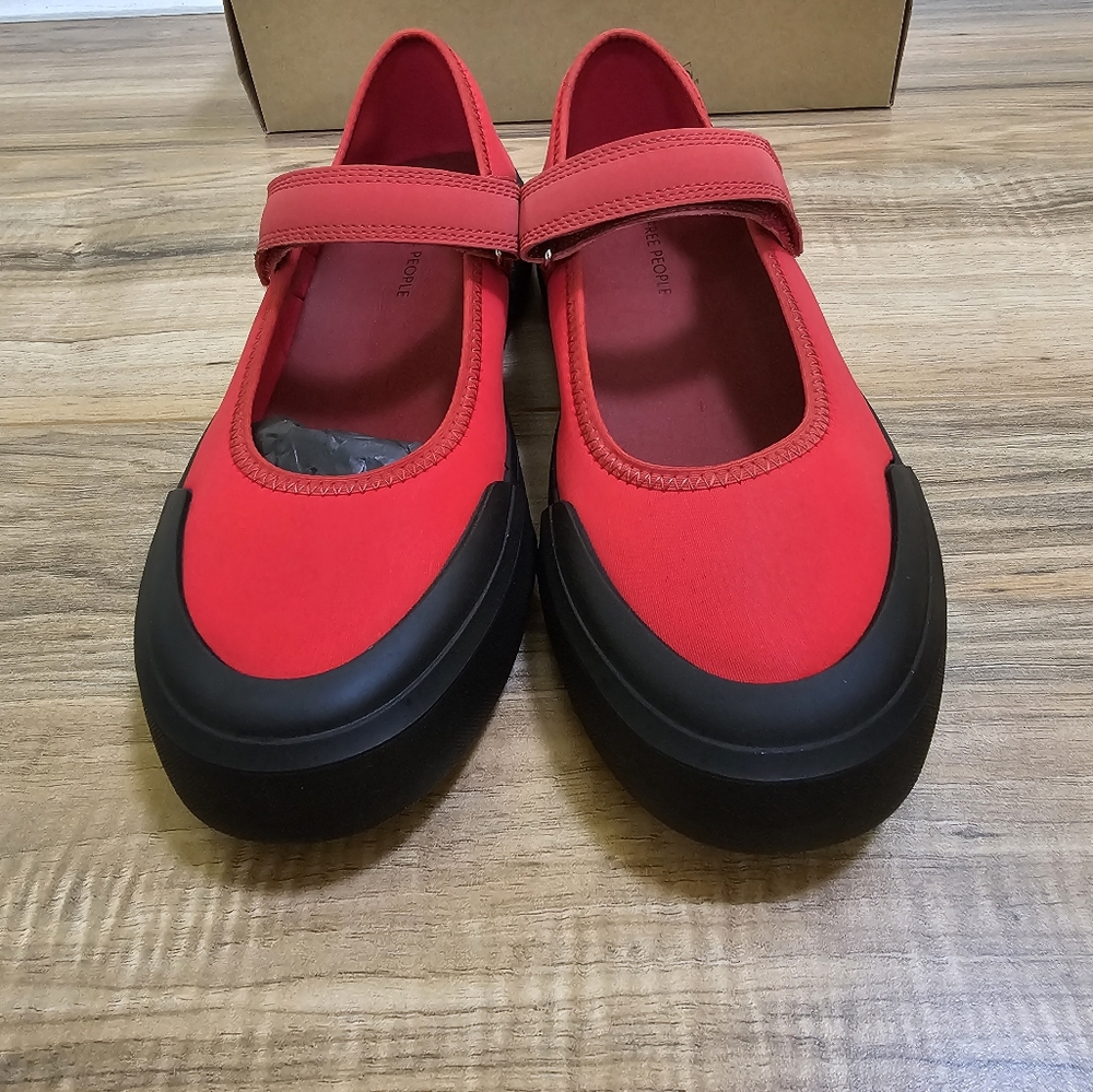 New Free People Sporty Mary Jane Flat - Picture 4 of 14